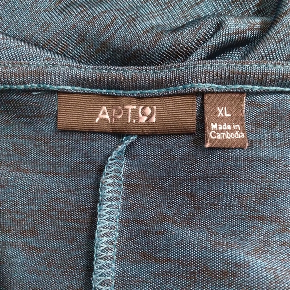 Apt 9 Dolman Sleeve Top with Drape neckline cowl neck Size XL - Picture 8 of 8